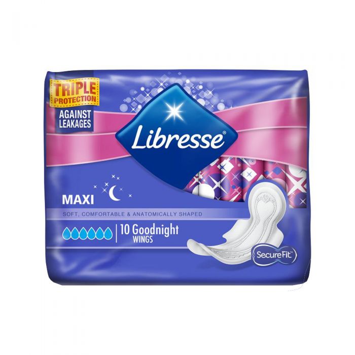 Libresse Goodnight Maxi Wing 10 stk