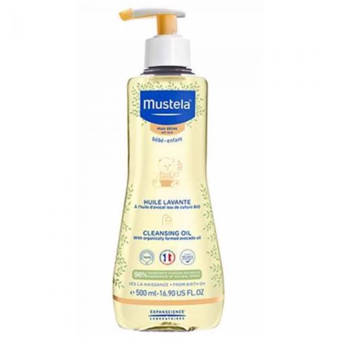 Mustela cleansing oil dry skin