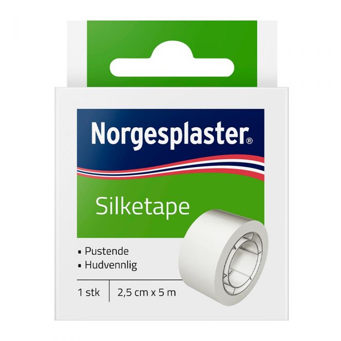 Norgespl Silketape 2,5Cmx5M 1 stk