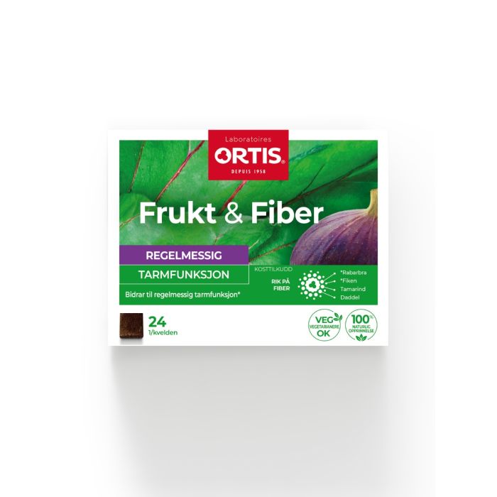 Frukt & Fiber Terninger tyggetabletter 24 stk