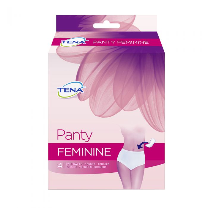 Tena Panty Feminine Hvit S 4 stk