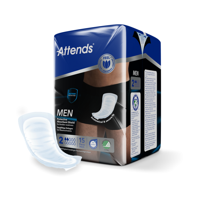 Attends Men 2 Protective Absorbent Shield
