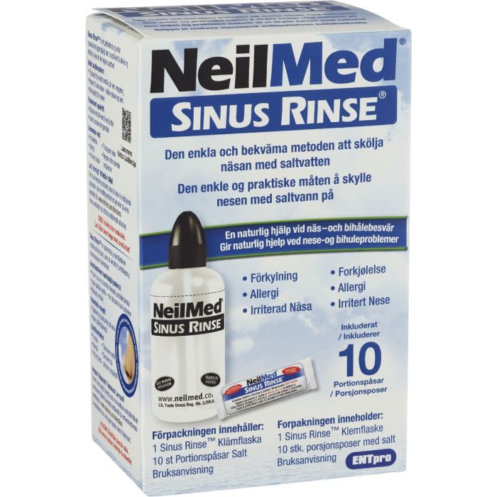 Neilmed Sinus Rinse Neseskyller M 10 Porsjonsposer Salt Boots Apotek
