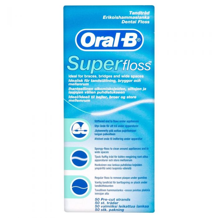 Oral-B Tanntråd Super Floss 50 stk
