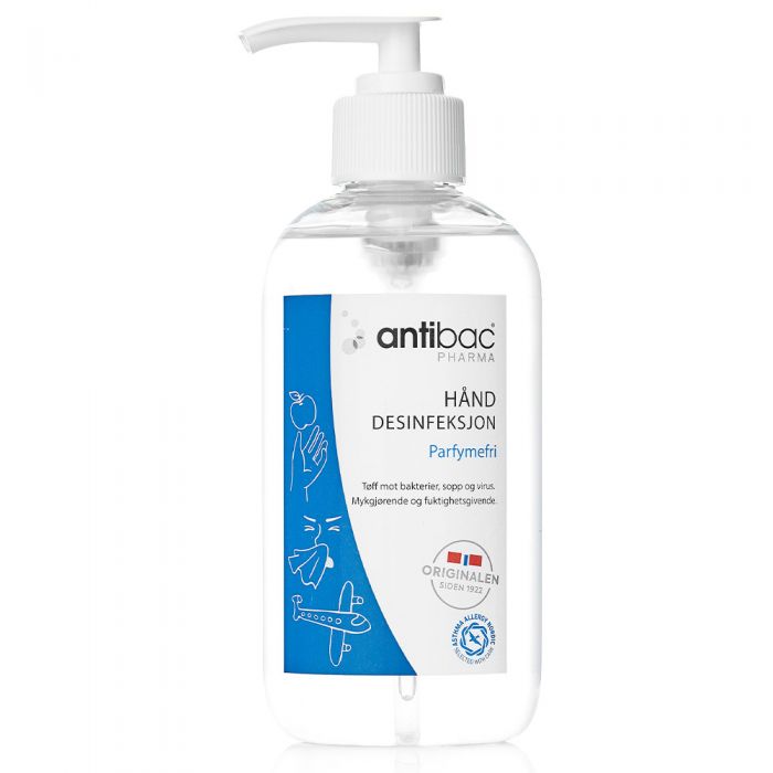 ANTIBAC 85% HÅNDDESINF GEL 250 ml.