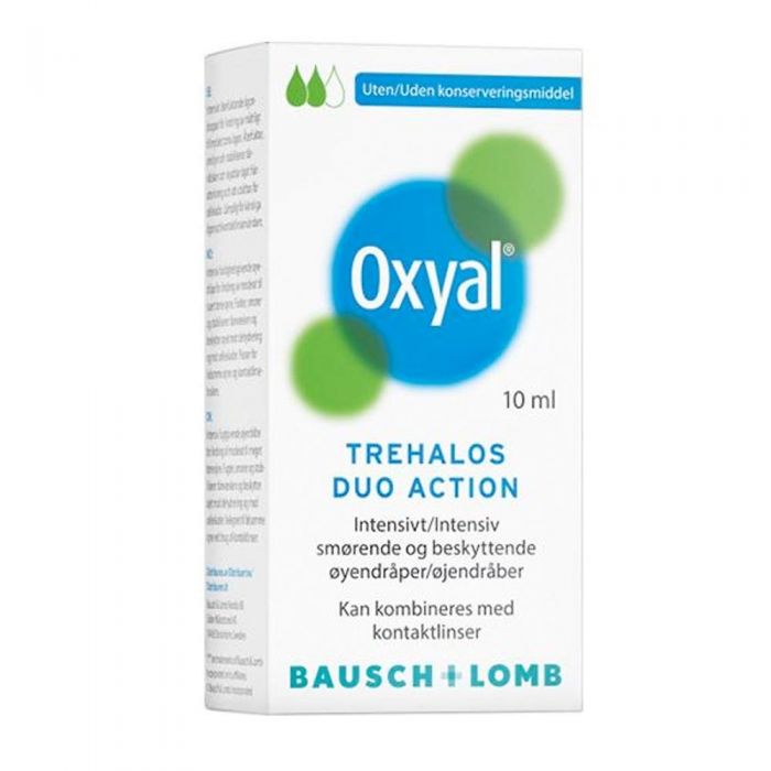 Oxyal Trehaldos Duo Action øyedråper 10 ml