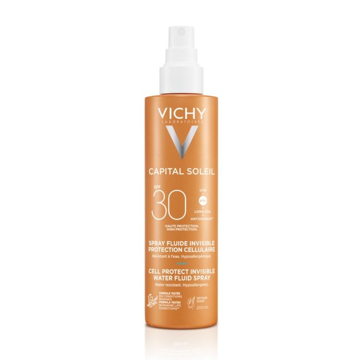 Vichy Capital Soleil Water Fluid Spray Solkrem SPF30 200ml