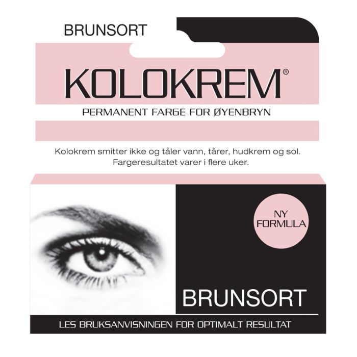 Kolokrem BrunSort Øyenbrynsfarge