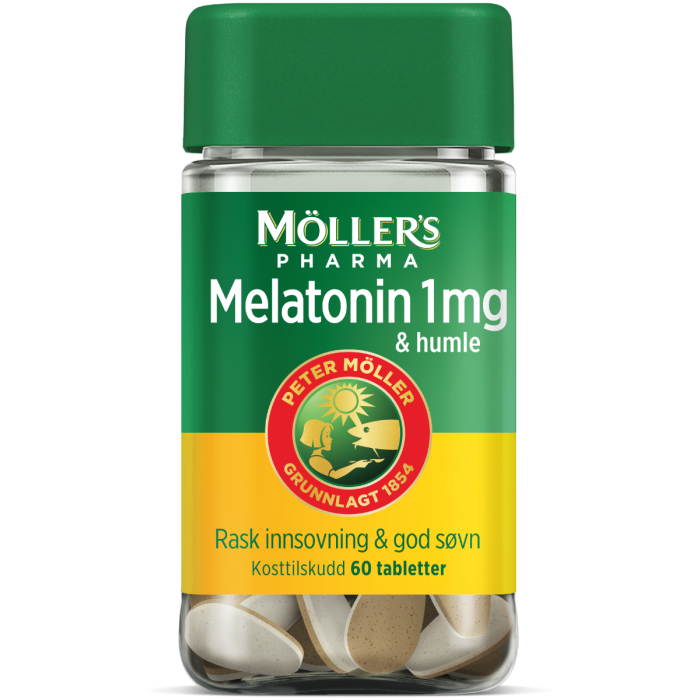 Möller's Pharma Melatonin 1mg & humle