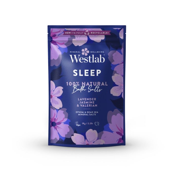 Westlab SLEEP badesalt med lavendel 1 kg