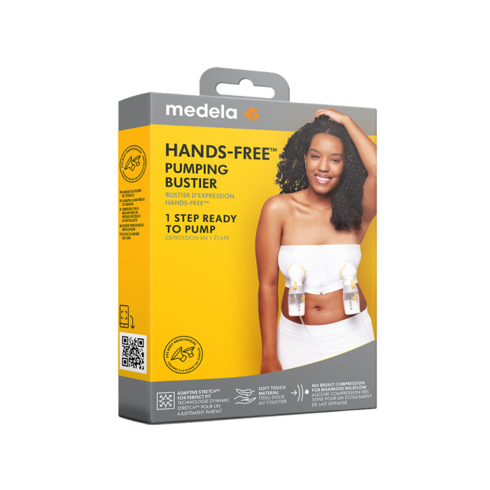 Medela Hands-free™ Pumpe-Bustier, hvit, L