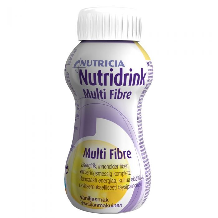 Nutridrink Multi Fibre Vanilje 200 ml