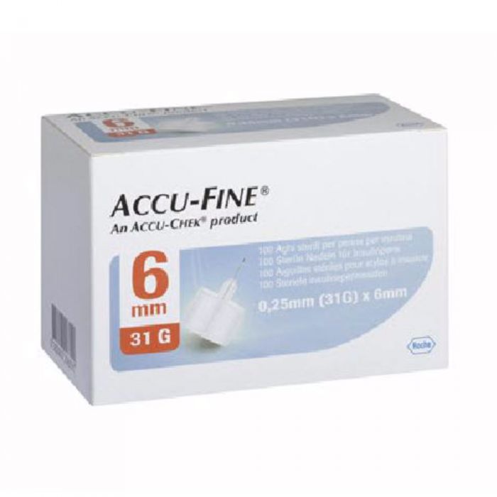 Accu-Fine Pen Needle 31G 6Mm 100 stk