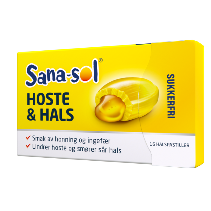Sana-sol Hoste & Hals, 16 pastiller