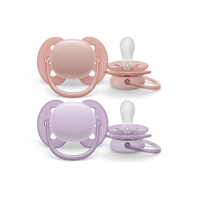 Philips Avent Ultra Soft 0-6m Rosa Lilla