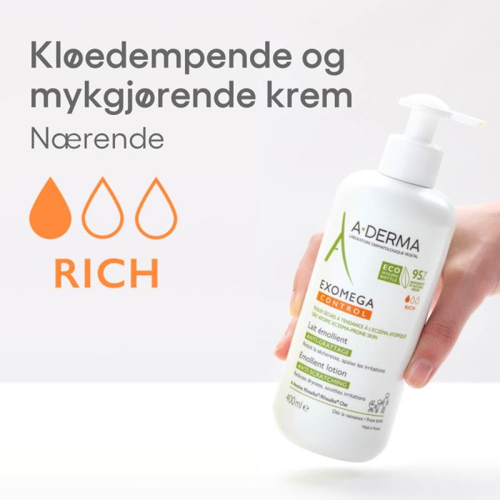 A-DERMA EXOMEGA CONTROL 400ml 2本セット A-DERMA EXOMEGA CONTROL 400ml 2本セット A-Derma Exomega - Pakke 2