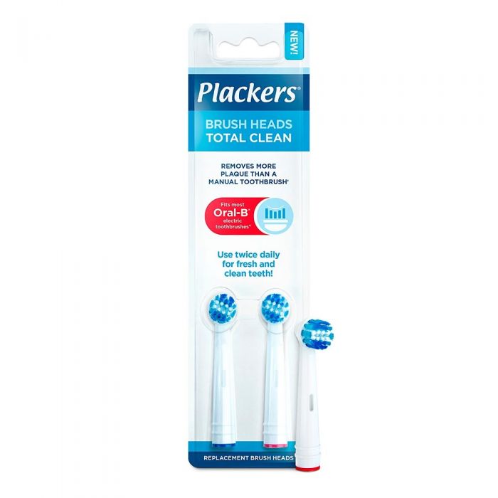 Plackers total clean refill børsthode 2 stk