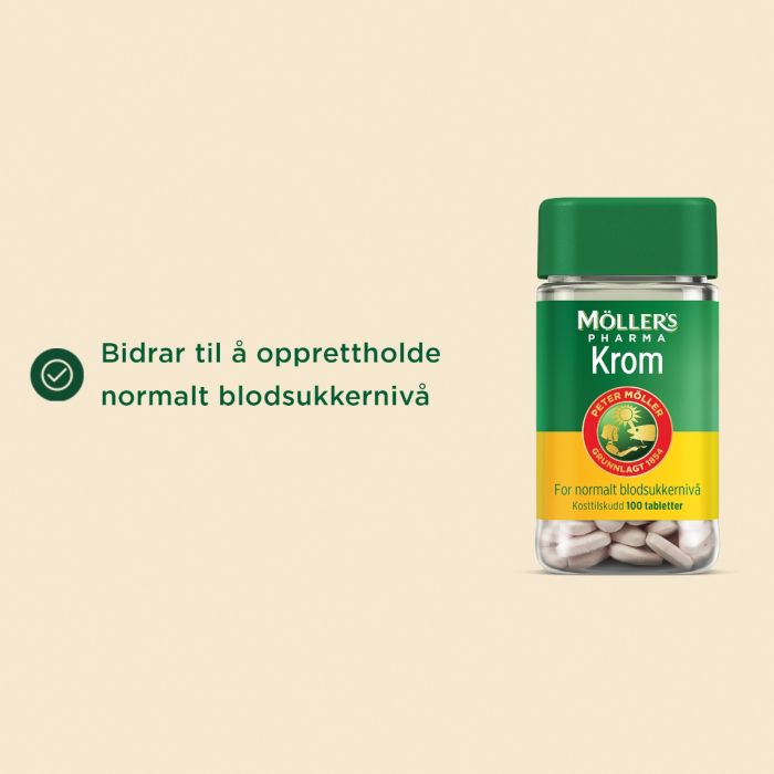Möller's Pharma Krom 100 stk | Boots Apotek