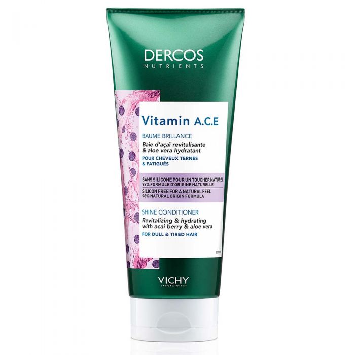 Vichy Dercos Nutrigent Vitamin A,C,E Shine Balsam 200ml