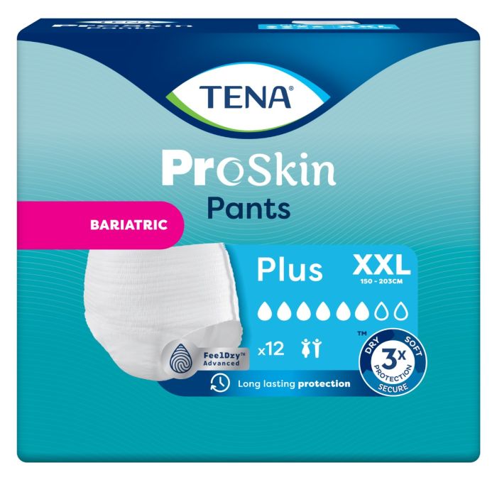 TENA Pants Bariatric Plus, inkontinensundertøy, str. XXL, 12stk
