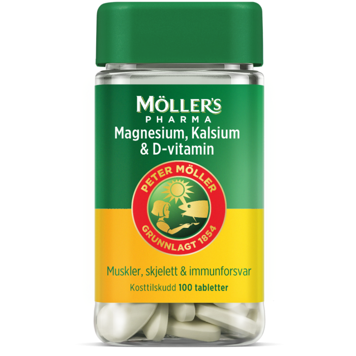 Möller's Pharma Magnesium, Kalsium & D-vitamin