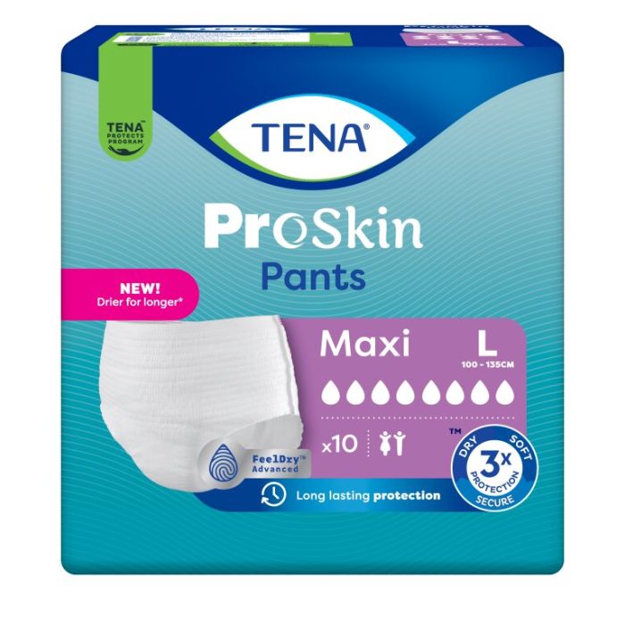 TENA Pants Maxi, inkontinensundertøy, str. L, 10stk