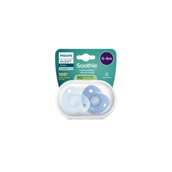 Philips Avent Soothie 0-6 måneder, Blue, 2 stk