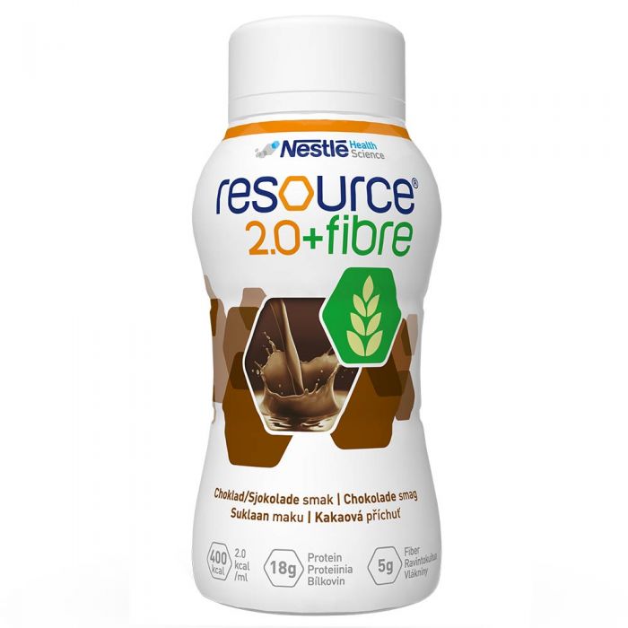 Resource 2,0+ Fiber Sjokolade 4X200 ml