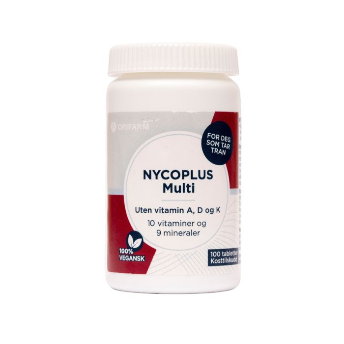 Nycoplus Multi uten vitamin A, D og K tabletter 100 stk