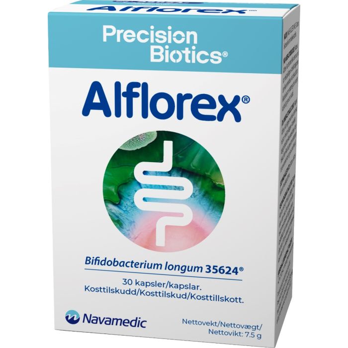 Alflorex  med bakteriestammen Bifidobacterium Longum 35624