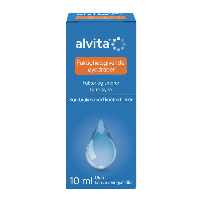 Alvita fuktighetsgivende øyedråper