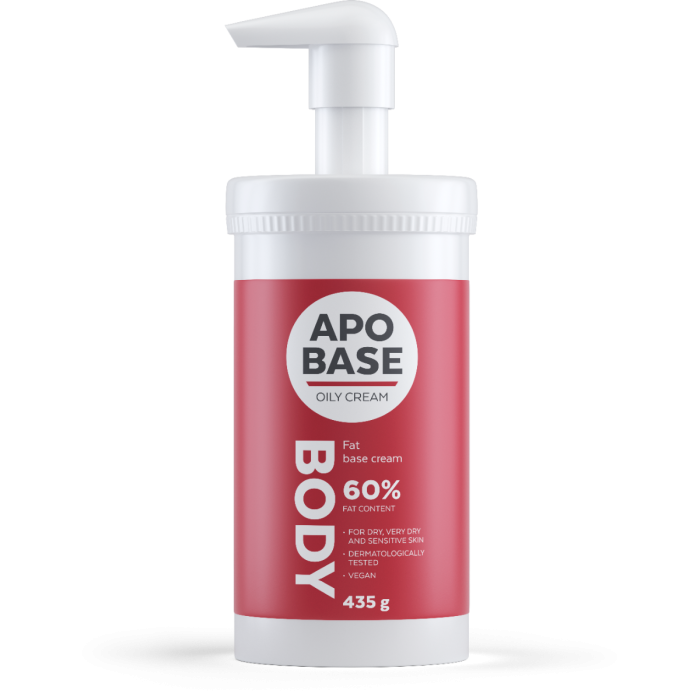 Apobase fet krem med pumpe 435ml