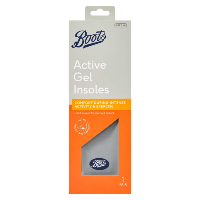 Boots Active Gel-innleggssåler, str. 35-41