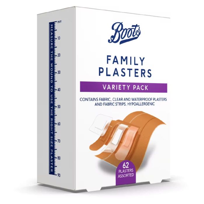 Boots Family Plasters Variety Pack, 62stk