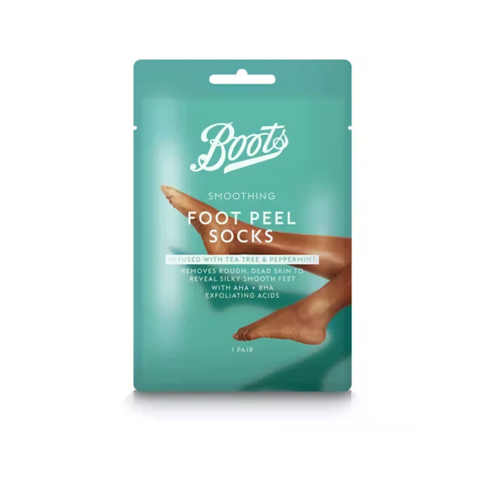 Boots Foot Peel Socks Tea Tree & Peppermint, 1 par