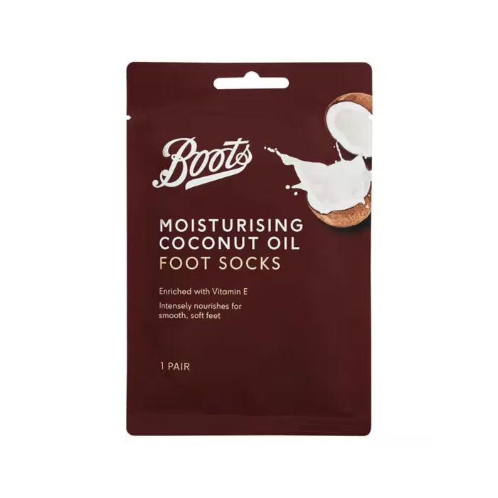 Boots Fuktighetsgivende fotsokker med kokosolje, 1 par