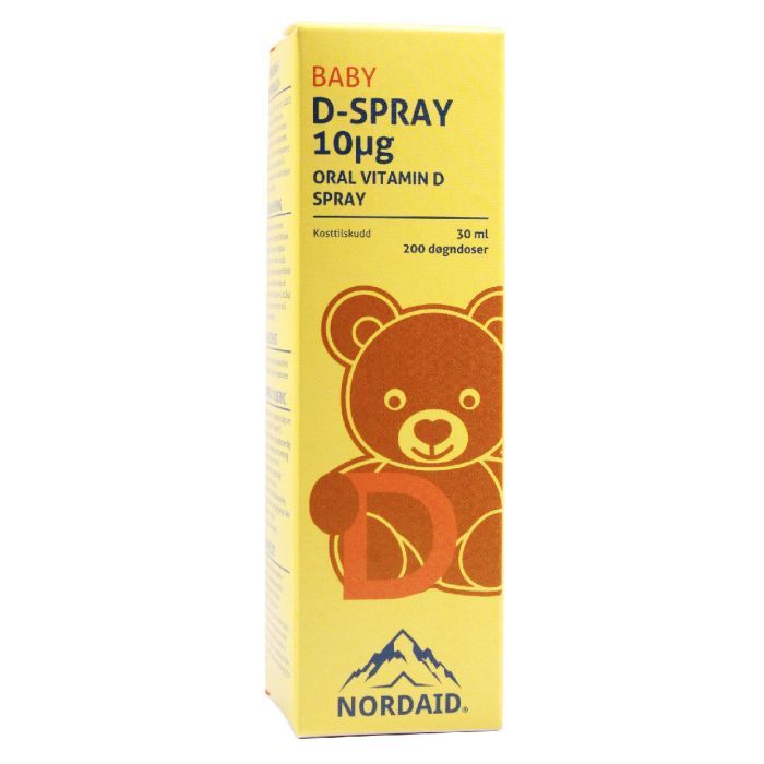 Nordaid D-Spray Baby 10μg vitamin D munnspray 30ml