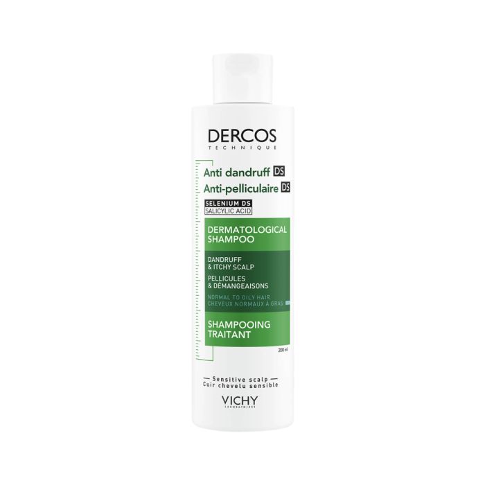 Vichy Dercos Anti-Dandruff Sjampo til fet hodebunn 200ml