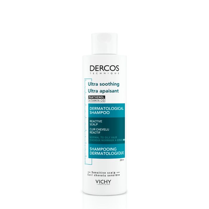 Vichy Dercos Ultra Soothing Sjampo til normalt/fett hår 200ml