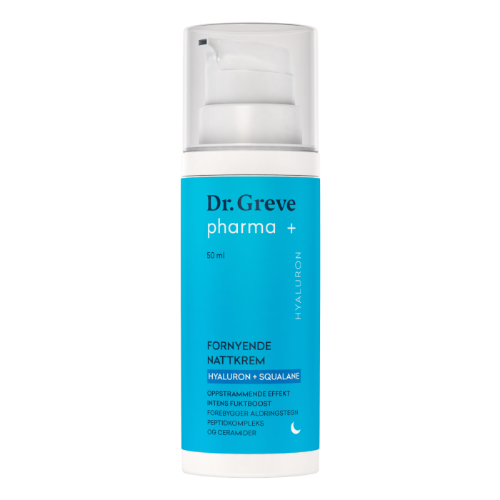 Dr. Greve pharma Hyaluron + Squalane Fornyende Nattkrem 50 ml