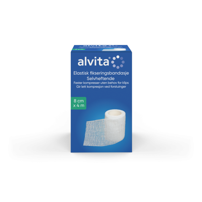 Alvita Elastisk Fikseringsbandasje 8cm x 4m