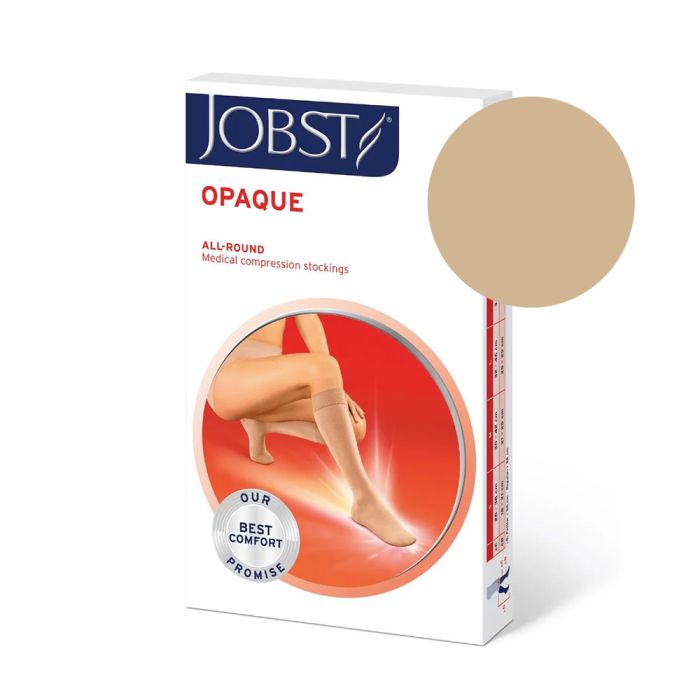 Jobst Opaque K2 Knestrømpe uten tå Natur XL 1 par