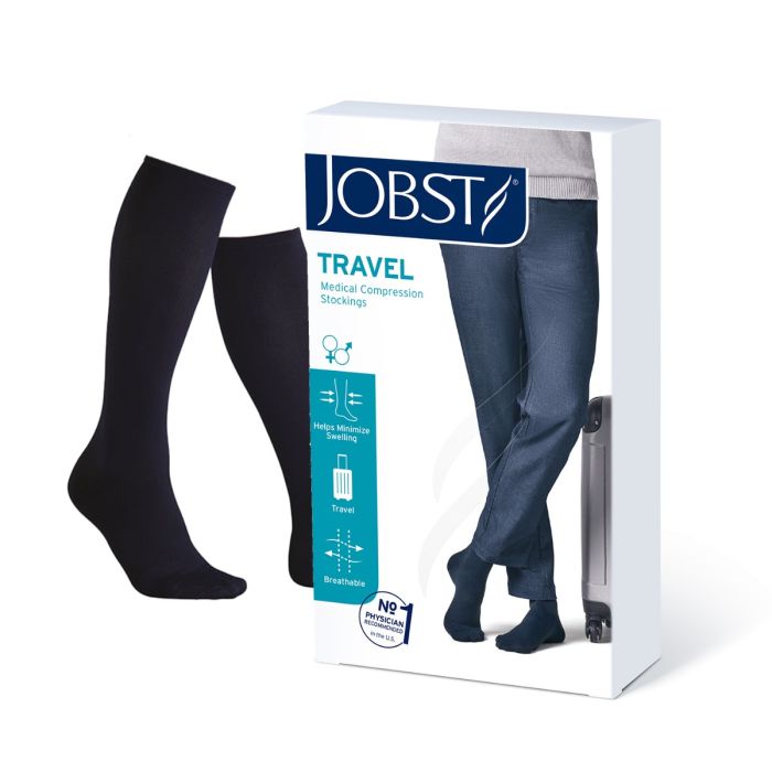 Jobst Travel K1 Kne Sort 1 37/ 1 par