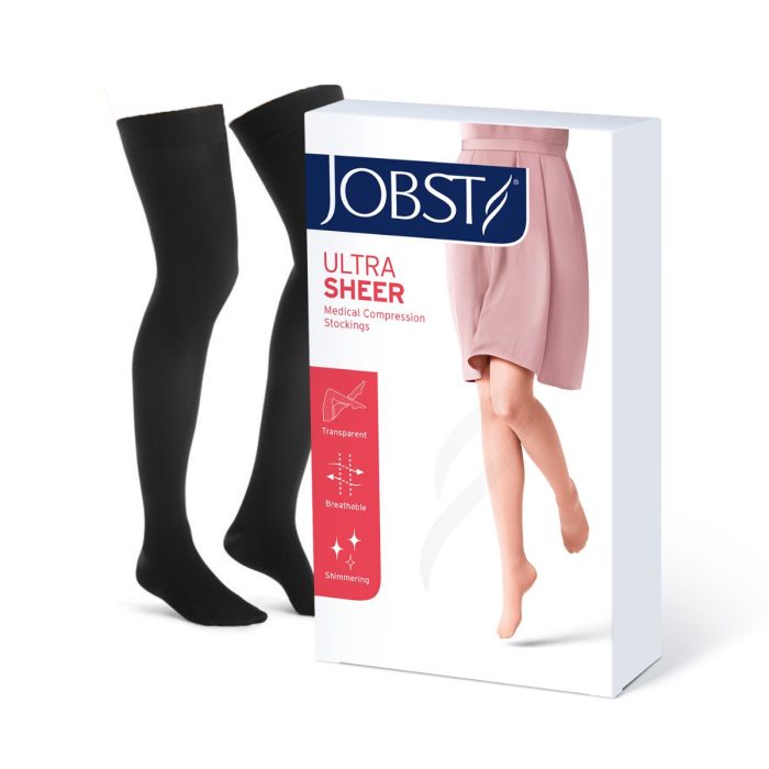 Jobst U Sheer K1 Lår Sort S 1 par