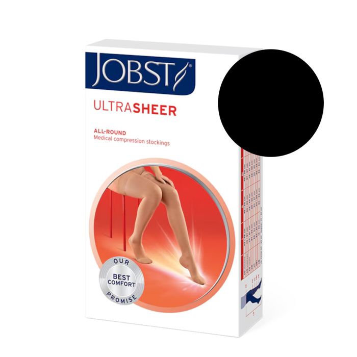 Jobst U Sheer K1 Lår Sort L 1 par