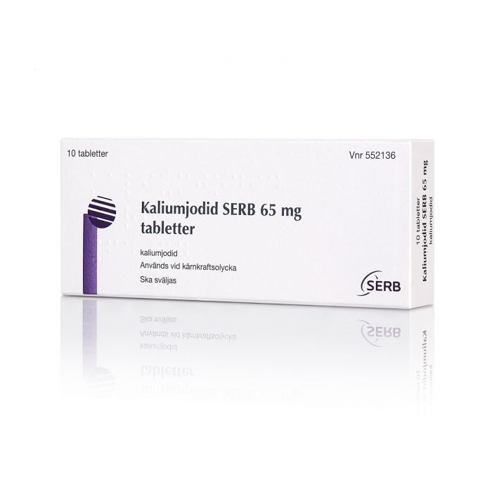 Kaliumjodid Serb 65 mg tabletter