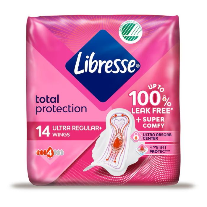Libresse Ultra Thin, Normal, med vinger 14 stk