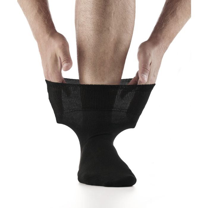 Loosefit sokker, one-size, sort - 3 par