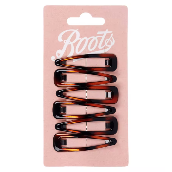 Boots Tortoise Shell Snap Clips 6s