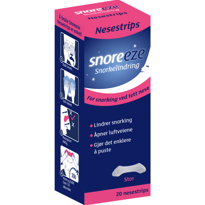 Snoreeze Nesestrips Stor 20 strips